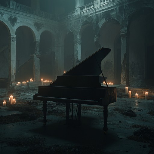 An unsettling instrumental waltz that evokes the melancholy and mystery of an abandoned ballroom, filled with the echoes of past dances and lingering spirits.