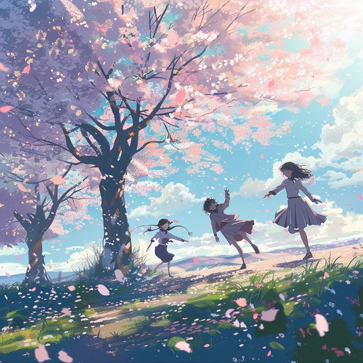 A fun and upbeat anime track, showcasing exciting and joyful piano rhythms. Ideal for scenes of adventure and happiness, it fills the atmosphere with excitement and a carefree, whimsical touch.