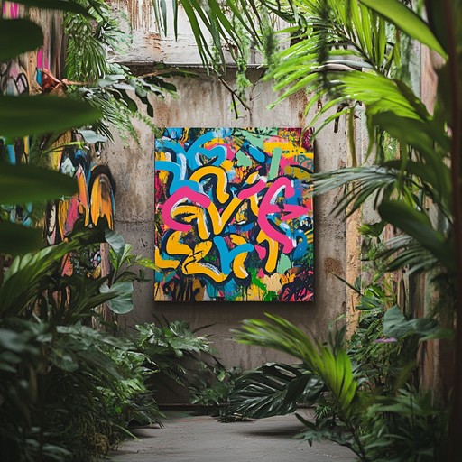 Blend of urban beats and natural soundscapes creating an innovative rap experience filled with ambient jungle elements, carrying a mystical and raw energy