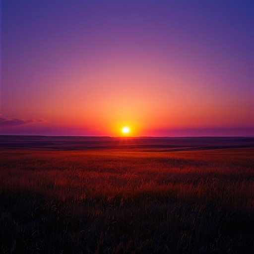 An instrumental country track featuring a violin that echoes the tranquil and expansive atmosphere of a vast prairie at sunset. The music aims to transport the listener to a peaceful evening where the horizon stretches into warm colors and the day's toil gives way to quiet reflection.