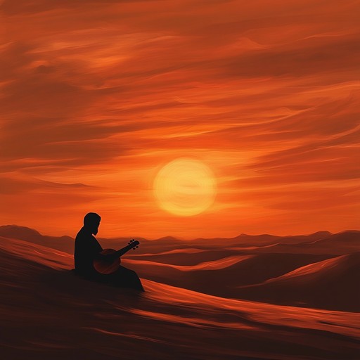 An instrumental composition that fuses intense middle eastern rhythms with dramatic melodies, evoking images of desert landscapes caught in the turmoil of conflict. The piece features powerful transitions and dynamic crescendos that reflect the fiery spirit and deep emotions of the region.