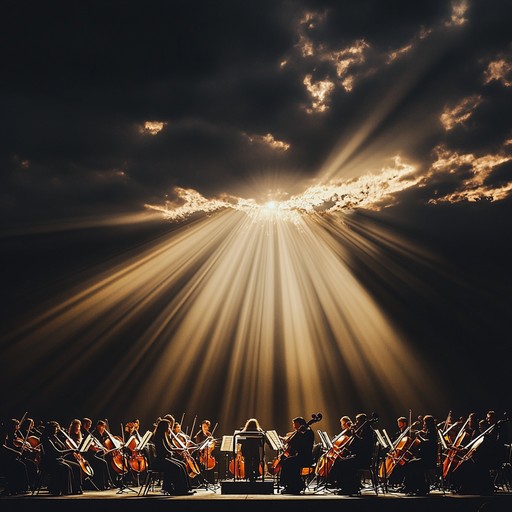 An uplifting orchestral piece that combines majestic violins, robust brass, and steady percussion to create a motivational and sophisticated atmosphere. It conveys a sense of triumph and upward momentum, perfect for inspiring great achievements and overcoming obstacles.