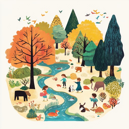 A delightful instrumental piece designed to whisk children away to a magical forest brimming with adventure and wonder. With its playful xylophone melodies and lively rhythms, it sets the scene for a joyful journey through nature, where every corner holds a new surprise. Ideal for nurturing curiosity and creativity in young minds.