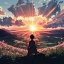 a motivating track blending traditional and modern anime sounds