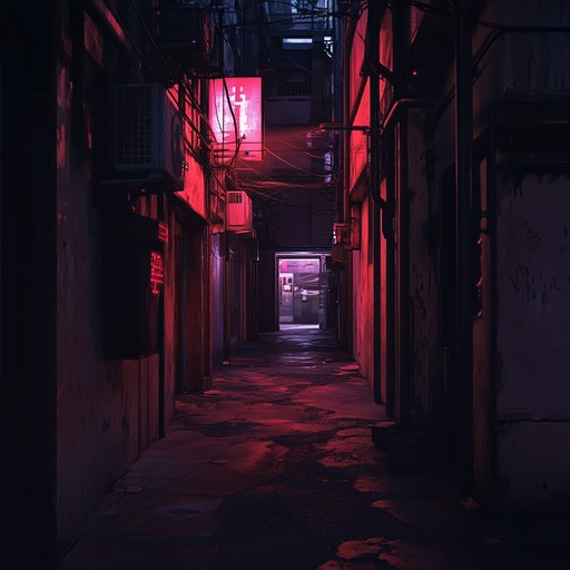 Venture into a gritty nighttime urban world filled with haunting synthesizer melodies and deep, brooding hip hop beats that echo the shadows of the city.