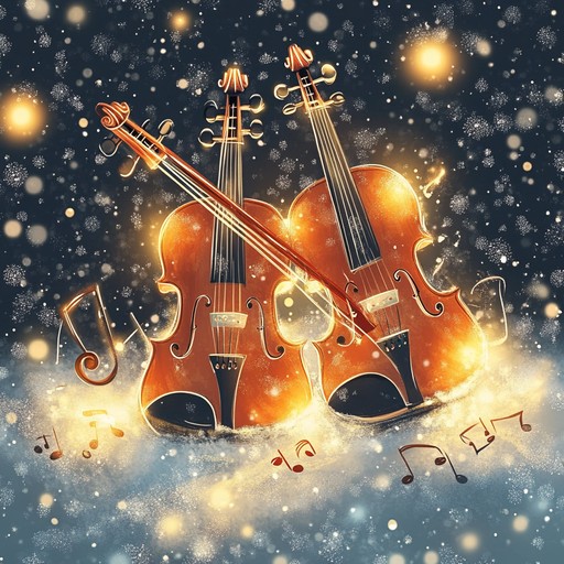 An uplifting contemporary classical composition featuring lively strings and brass, evoking the festive spirit of winter holidays and the warmth of togetherness.