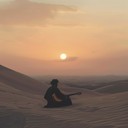 eerie oud resounds in a quiet desert twilight