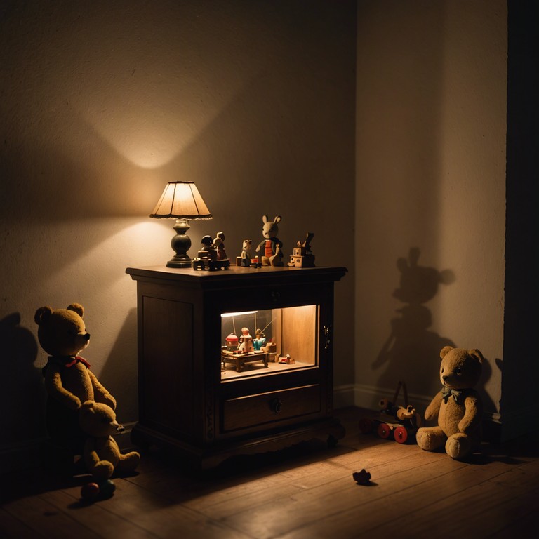 Imagine a song that encapsulates the innocence of youth, yet whispers secrets from the dark corners of a vintage playroom where every toy seems to watch you with knowing eyes. The melody, while simple and sweet, carries an eerie echo that dances with the shadows.