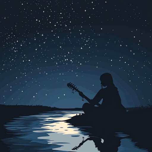 A mesmerizing instrumental piece blending traditional hindustani music with ethereal sounds, evoking images of moonlit nights and serene landscapes.