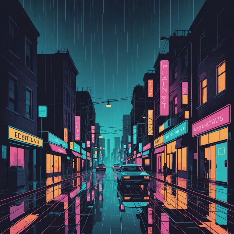 This track is a powerful blend of traditional dubstep rhythms matched with the vibrant and energetic spirit of neon lit rainy cityscapes. The song uses intense bass drops and smooth, flowing synth patterns to create an atmosphere that's both electric and contemplative.