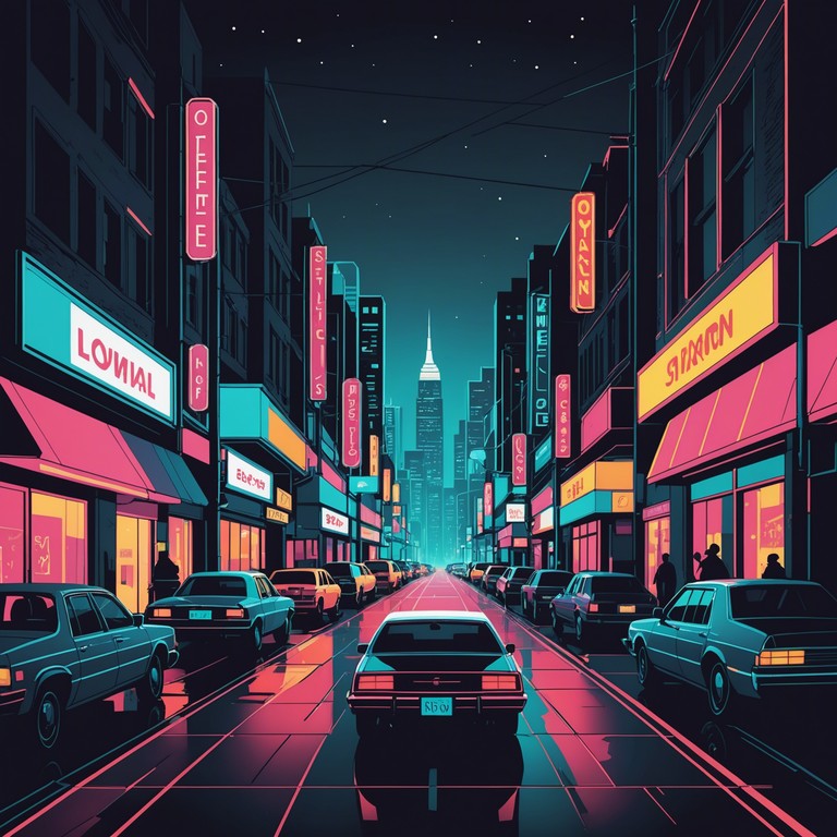 This track features a driving beat with layered synthesizer melodies creating a modern urban atmosphere. It captures the essence of city life   vibrant, fast paced, and full of energy. The song resonates with the vibes of walking bustling city streets under neon lights, providing a soundtrack to nightlife and urban exploration.