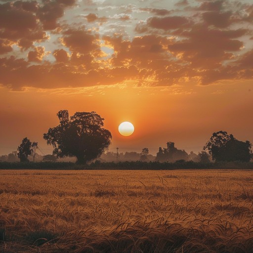 Experience a tranquil journey with this peaceful bhangra instrumental, featuring soothing traditional beats and serene melodies that evoke the golden hues of a sunset over the punjabi heartland. The harmonious blend of folk instruments and rhythmic patterns creates a calming, evocative soundscape perfect for relaxation and reflection.