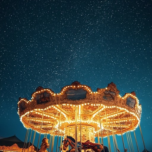 An enchanting mix of symphonic and rock elements, this piece takes listeners on a fantastical journey through a whimsical carousel, capturing playful melodies and spirited rhythms intertwined with lush orchestral arrangements.