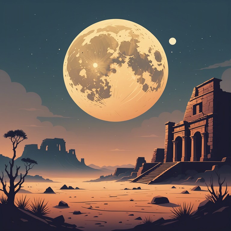 Delve into a soundscape filled with the ghostly whispers and echoes of ancient middle eastern lore, wrapped in the enigmatic beauty of the desert.