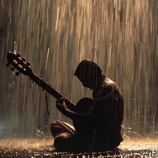 A dramatic instrumental piece inspired by the intense monsoon rains, evoking a swirl of emotions using traditional hindustani ragas. The composition travels through various moods reflecting the shifting dynamics of a storm, building from gentle drizzle to a tempest. Perfectly suited for a rich instrumental arrangement that balances traditional elements with high drama.