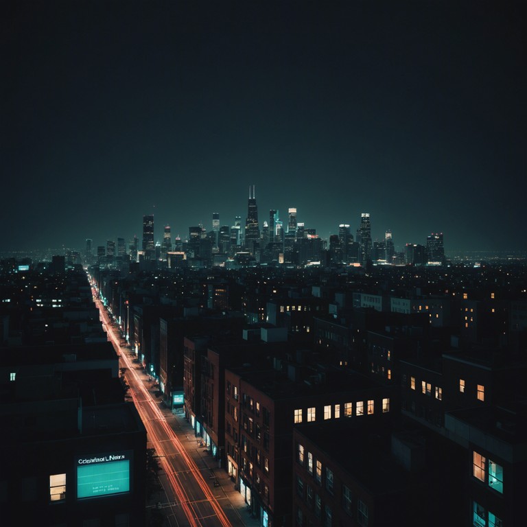 This track portrays a suspense filled journey through a dystopian cityscape at night. Starting with a low, pulsing bass, the music gradually incorporates layers of synthesizers to create a sense of lurking danger and an unpredictable environment. The haunting melody mirrors the shadows moving stealthily across high tech, neon lit landscapes.