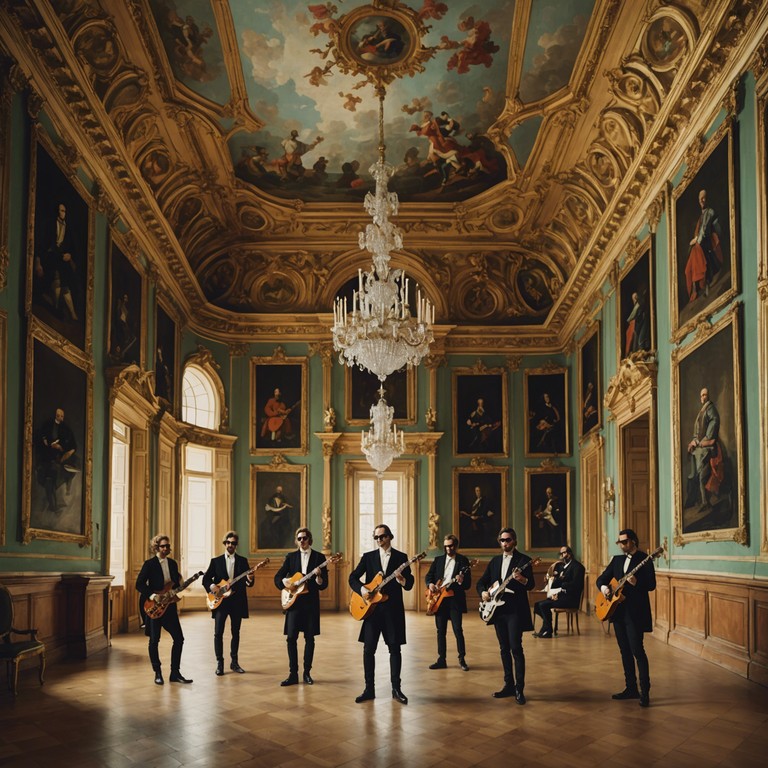 Combining the ornate embellishments of baroque music with the rhythmic grooves of funk, this track creates an unexpected auditory celebration that bridges centuries. Featuring harpsichord riffs layered over bass driven beats, it reflects a playful yet sophisticated clash of styles that brings a modern twist to classical music sophistication.