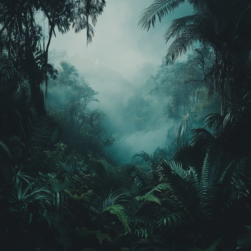 Evoking a sense of adventure and suspense, mystic jungle escape combines traditional african drums with eerie synths, creating a thrilling and unusual musical experience. The rhythmic drum patterns provide primal intensity, while the synths add an unsettling, otherworldly layer. This piece captures the essence of navigating through an unknown, mystical jungle teeming with unseen dangers and hidden wonders.