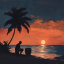 gentle steelpan conjures images of lonely island sunsets