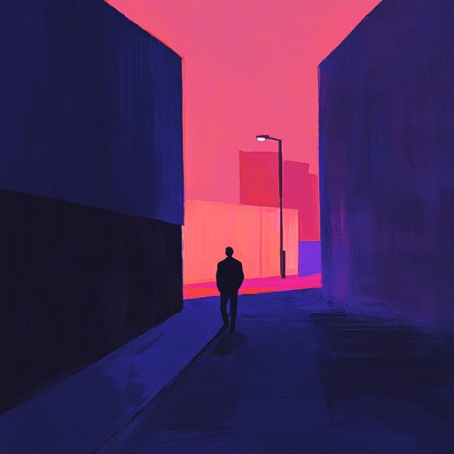 Amidst the towering skyscrapers and neon ads, a solitary figure walks slowly, their thoughts drowned out by the pulsating rhythms of a city that never sleeps. This music traces their introspective journey through the lively yet lonely streets of a high tech metropolis.