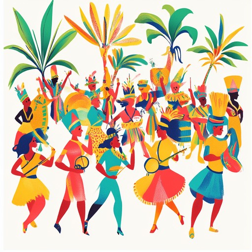 Prepare to be swept away by a wave of lively beats and jubilant melodies. This instrumental track marries the energetic spirit of funk with the joyous atmosphere of a tropical carnival, utilizing vibrant brass sections and infectious grooves.