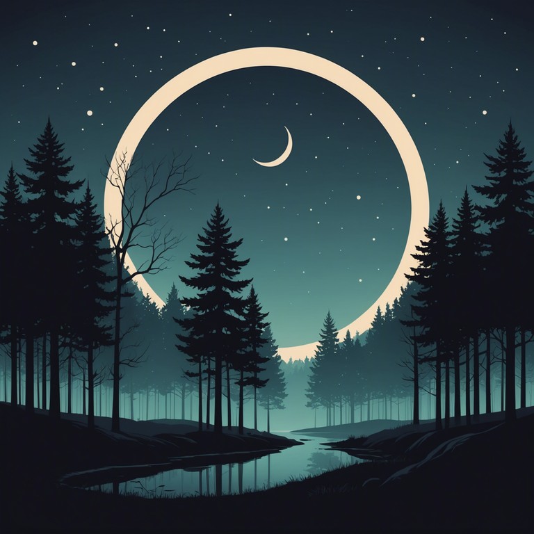 This composition combines the haunting sounds of traditional hindustani music with a deeply reflective and somber mood, drawing the listener into a shadowy landscape of sound that speaks to the mysteries and nuances of night under an iconic crescent moon. The use of ambient elements gives it a sense of space and depth, enhancing the ominous feelings evoked by the music.