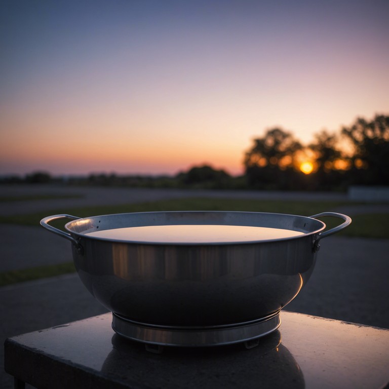 Dive deeper into the heart of solitude with this reflective calypso melody, played beautifully on a steelpan, echoing the gentle yet persistent waves of a quiet beach at night.