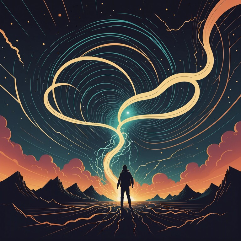 Imagine a musical experience that charges through your senses like a lightning bolt, with electric guitar and electronic synths leading the charge, supplemented by dynamic metal riffs that add a powerful layer to the vivid sound texture. Designed for those who thrive on intensity and energy.