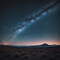 ethereal tones blend with deep cosmos.