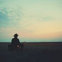 desolate traveler under the vast, open sky