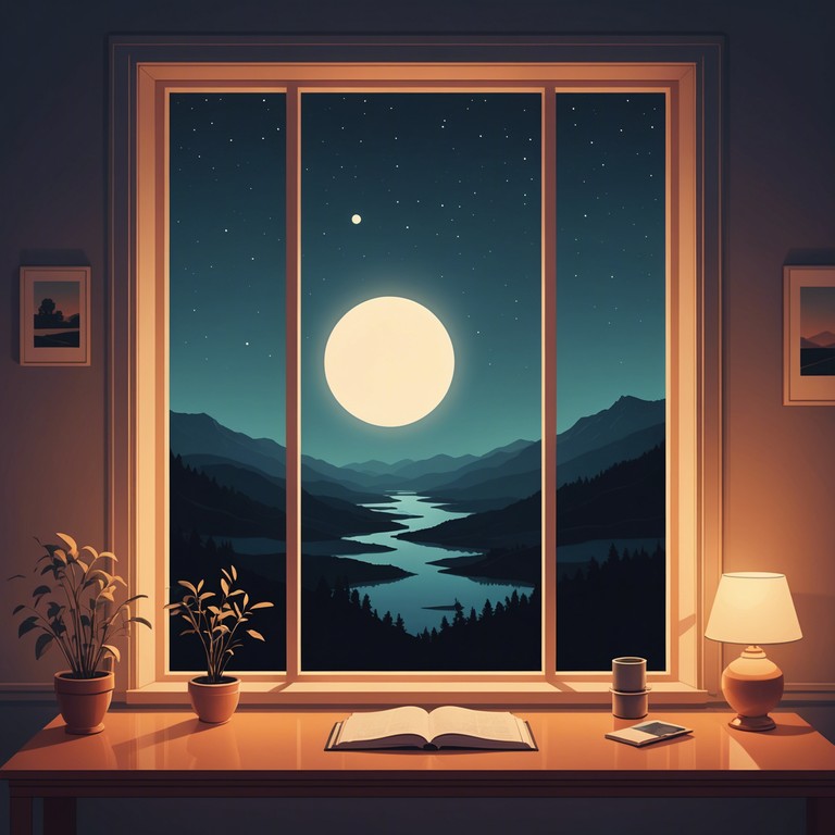 An evocative composition that combines the enchanting sound of a saxophone with the quietude of a moonlit night, creating a serene soundscape perfect for moments of reflection or gentle companionship.