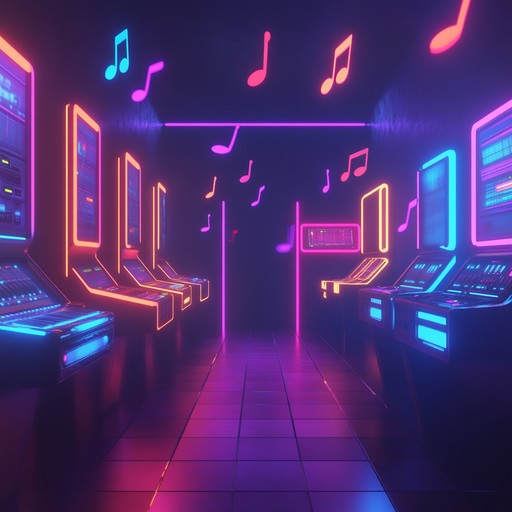 An energetic instrumental track that captures the fun and playful spirit of the 1980s, featuring bright synthesizer melodies, groovy bass lines, and upbeat rhythms reminiscent of arcade games and retro parties.