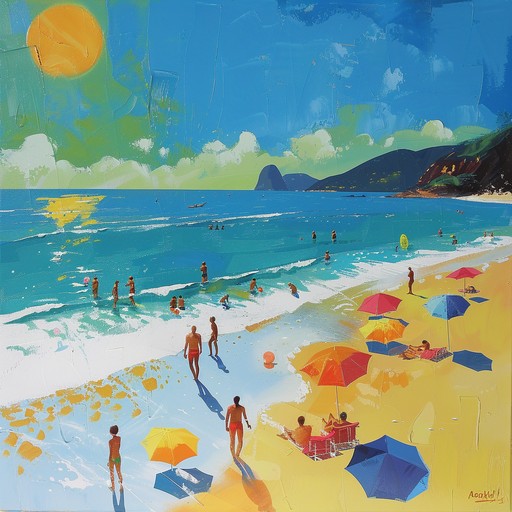 Experience the vibrant, sun soaked rhythms of a bold bossa nova piece, capturing the essence of a lively brazilian beach day. With its syncopated beats and flowing melodies, this instrumental track will transport listeners to the heart of rio de janeiro, blending the smooth elegance of bossa nova with an energetic twist.