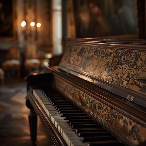 This instrumental piece features delicate harpsichord melodies, exploring the rich textures and counterpoints of baroque music. Pensive and serene, it invites the listener to a reflective mood, transporting them to an 18th century chamber. Notes intertwine gracefully, creating a soothing, introspective soundscape perfect for quiet contemplation.