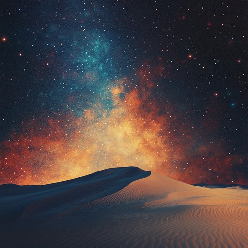 An innovative ambient piece blending ancient egyptian musical themes with futuristic cosmic textures, using the oud to transport listeners from desert sands to distant galaxies.