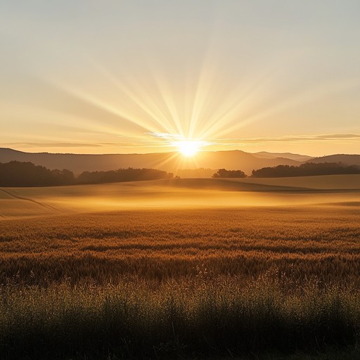 A tranquil instrumental piece that blends the traditional upbeat rhythms of bhangra with a serene and soulful melody, creating a calming atmosphere. The use of tabla, dhol, and flute instruments combined with gentle electronic undertones helps evoke a sense of peaceful movement through golden fields at dawn.