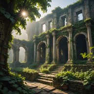 ethereal soundscape, timeless melodies, haunting ambience