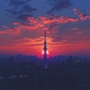 a vibrant cityscape melody