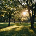 relaxed tune for wandering through a sunny park