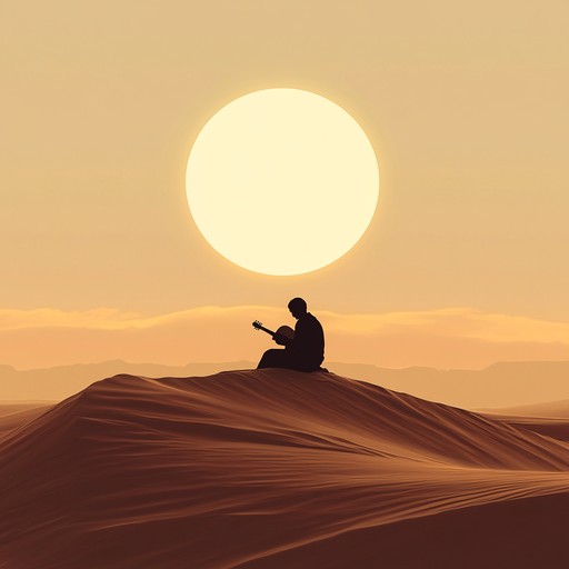 Immerse yourself in a mesmerizing tapestry of ethereal flute melodies and undulating percussion patterns that evoke the vast expanses of desert landscapes and the timeless mysteries of ancient cultures.