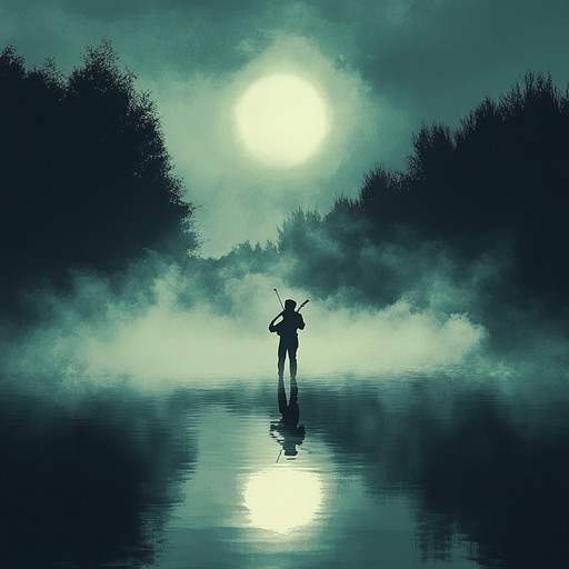 An instrumental piece that blends haunting violin melodies with atmospheric textures, creating an eerie soundscape that transports the listener to a realm of lost memories and forgotten souls. The haunting melodies build gradually, enveloping the senses in a bittersweet nostalgia.