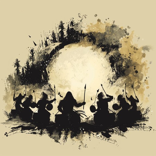 This track features intense traditional percussion rhythms, invoking the fierce spirit of ancient warriors marching to battle. The aggressive drive is powered by dynamic drumbeats and primal energy, creating a vivid soundscape of conflict and valor