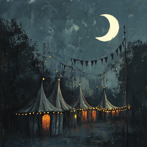 This instrumental piece paints the picture of an eerie carnival at midnight, with whimsical yet haunting melodies that twist and turn like a mysterious carnival ride. The dark yet playful tone creates a surreal listening experience, perfect for chilling but enchanting evenings.