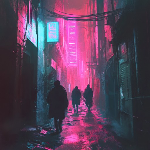 This composition weaves unsettling melodies with deep basslines and crisp hi hats to create a chilling atmosphere. The eerie synths float above a heavy trap rhythm, evoking a sense of unease in an urban nocturnal setting.