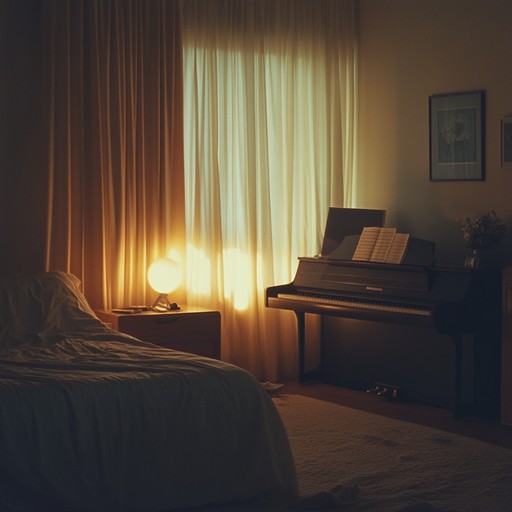 This instrumental track features delicate electric piano tones enveloped in warm ambient layers, crafting a serene soundscape perfect for evening relaxation