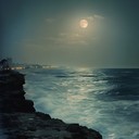 melodies drift softly over rhythmic waves under moonlit skies