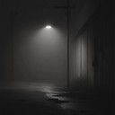 eerie melodies drift through foggy, desolate streets cloaked in shadow