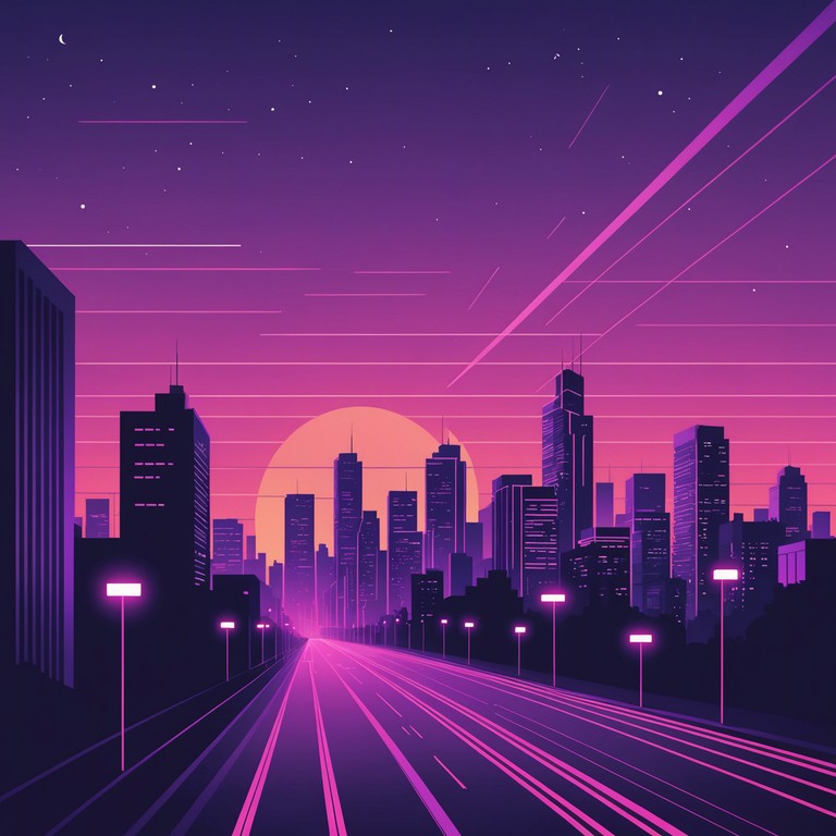 This track captures the essence of a luminescent sunset drive through a retro futuristic cityscape, featuring vibrant synthesizer melodies that evoke a sense of freedom and exhilaration. The composition blends rhythmic dynamism with a touch of neon tinted nostalgia, creating an anthemic feel that transports listeners straight into an 80s inspired sci fi adventure.