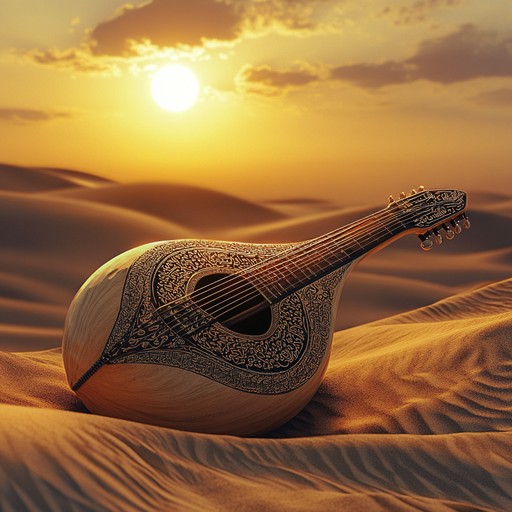 A vibrant instrumental piece that embodies the essence of middle eastern celebrations, blending traditional melodies with dynamic rhythms to create a festive atmosphere under the desert moon.