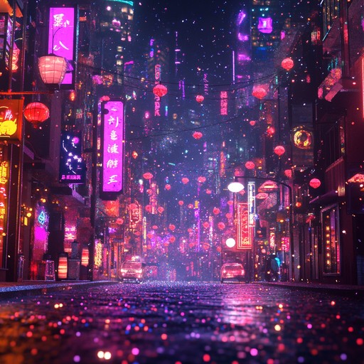 Imagine strutting down a neon lit street in the heart of the city as dazzling electric guitar riffs fill the air. The beat is infectious, the rhythm persistent, and the melody nothing short of exuberant. The vibrant glam energy pairs perfectly with the shimmering soundscapes, creating a spectacle of an instrumental track that incites joy and excitement.